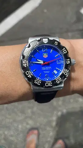 Barang hobby vintage tag heuer formula blue dial 40mm original