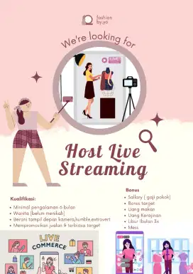 LOWONGAN KERJA HOST LIVE STREAMING