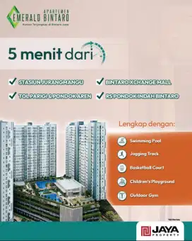 Jual Apartemen Emerald Bintaro Siap Huni Bayar 19Juta-an Langsung Huni