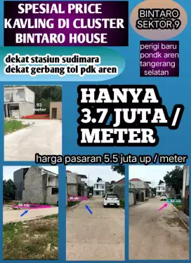 Penawaran spesial kavling dalam cluster