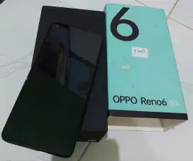 Oppo Reno 6 5G ram 8 128gb black mulus istimewa