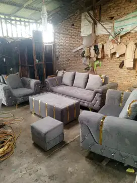 Rafie sofa/ sofa  tamu 3,2,1+meja
