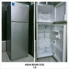 KULKAS 2 PINTU AQUA BESAR 225L