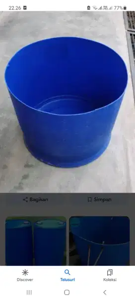 Jual Pot Drom Atom Biru Untuk MenanamPohon ManggaKiojay Madu Thailand