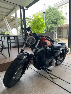 HARLEY DAVIDSON SPORTSTER 48 2015 ORANGE GLITTER SIAP BLAR