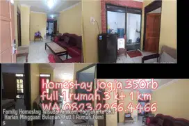 Family Homestay Wisuda Amikom Yogyakarta 3KT Harian Mingguan Bulanan