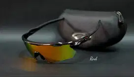 Kacamata oakley Radar ev xs polished black fire red polarize am