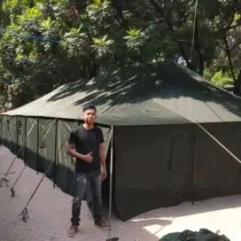 Tenda pleton ukuran 6x14x3mtr
