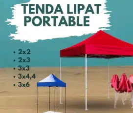 Tenda cafe lipat portable praktis