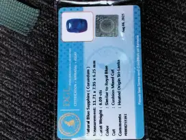 blue sapphire Srilangka lab dgl