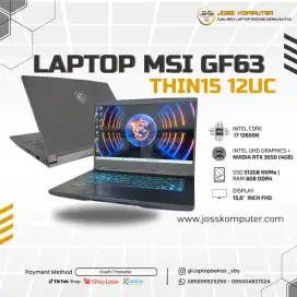 Laptop Second MSI THIN 15 B12UC Core I7 - 12650H (8GB / SSD 512GB)
