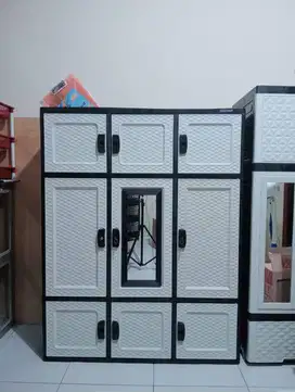 Di jual Lemari plastik 3 pintu 4 susun murah COD Medan sekitar