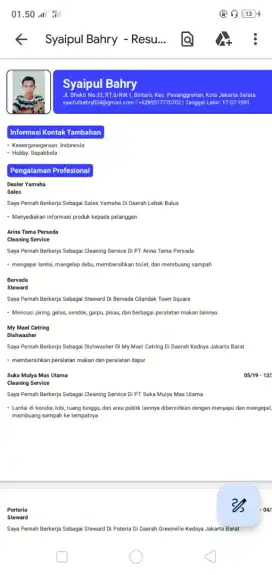 Sedang mencari perkerjaan