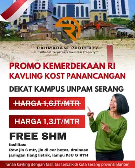 TANAH KAVLING KOST DAN HUNIAN DI PUSAT KOTA SERANG