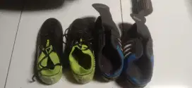 Sepatu futsal anak dan sepatu bola anak. Tukar boleh sama ukuran 40