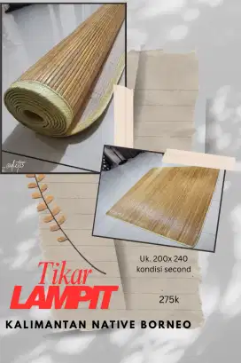 Tikar lampit kalimantan borneo