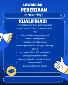 Lowongan kerja marketing