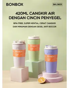 Bonbox Tumbler Cup Gelas Minum plastik tebal 420ml