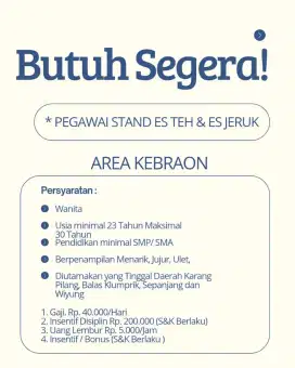 Penjaga Es Teh dan Es Jeruk