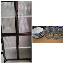Lemari makan plus rak piring