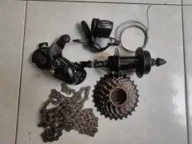 Mini groupset  sepeda lipat 8 speed