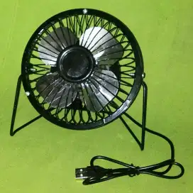 Kipas Angin USB MINIFAN SuperWind Portabel Body Besi Empat Baling