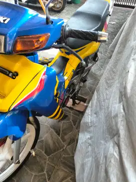 Satria ru120 biru kuning