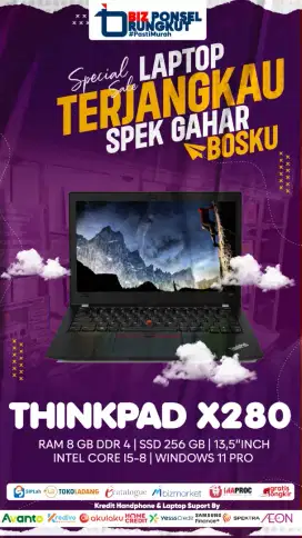 LAPTOP LENOVO TERJANGKAU SPEK TINGGI | LENOVO THINKPAD X280