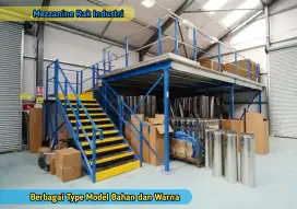 Rak Industri Mezzanine Space Kantor Pabrik Produksi Export