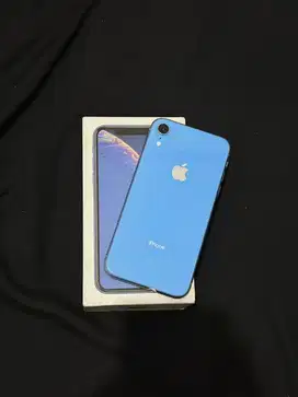 IPHONE XR 128gb blue Fulset (Whitelist pemakaian lama Smua kartu bisa)