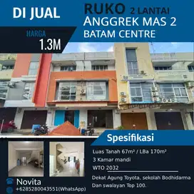 Ruko 3 lantai siap pakai Anggrek mas 2 Batam Centre