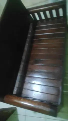 DIJUAL BANGKU KAYU JATI PANJANG