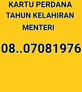 NOMOR CANTIK KELAHIRAN MENTERI