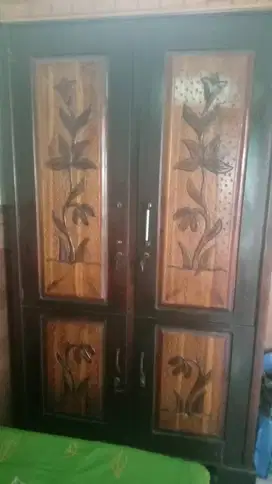 Lemari jati 2 pintu