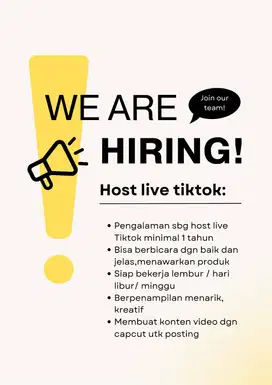 Host Live Tiktok