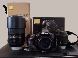 Nikon D3200 + Lensa tele Nikkor 55-300mm