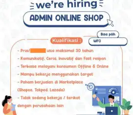 Loker admin online shop