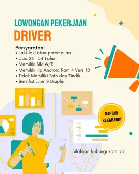 Dibutuhkan driver taxi