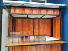 Gerobak bekas jualan ayam geprek & seblak