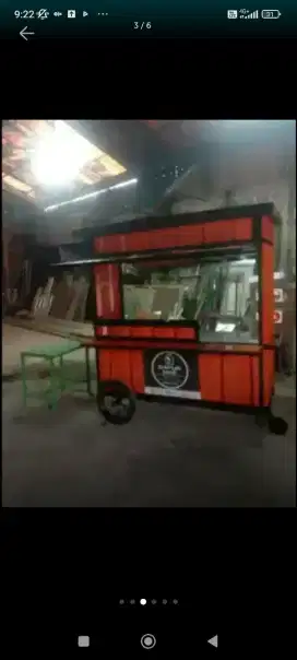 Gerobak bekas jualan ayam geprek & seblak