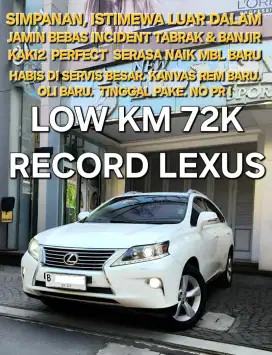 LEXUS RX270 2013 LOW KM 74K!ISTIMEWA. NO PR! PEREMAJAAN KAKI2 & REM !