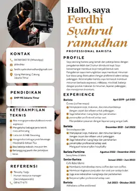 MENCARI LOWONGAN PEKERJAAN SEBAGAI BARISTA