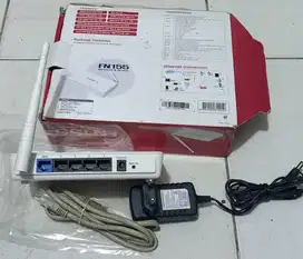 Wireless N Router FN155 + Adaptor,fungsi normal,mulus,murah,NET.