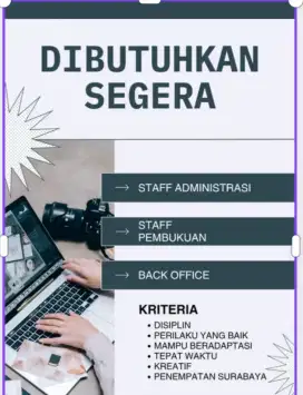 Tenaga administrasi data kantor