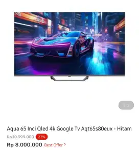AQUA GOOGLE TV 4K 65 INCI