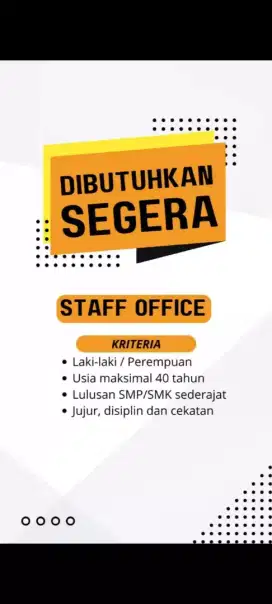 Lowongan pekerjaan