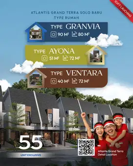 RUMAH DI SOLO BARU DEKAT RS INDRIANTI DAN PAKUWON MALL