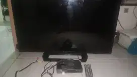 Jual TV sharp 32 + set top box