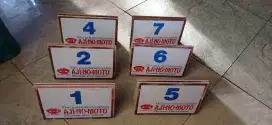 Nomor meja makan jadul