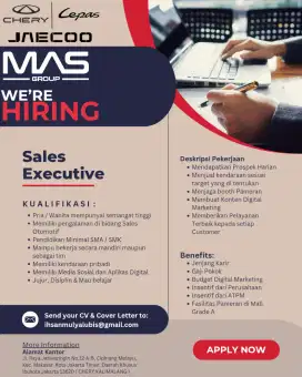Lowongan Sales Otomotif